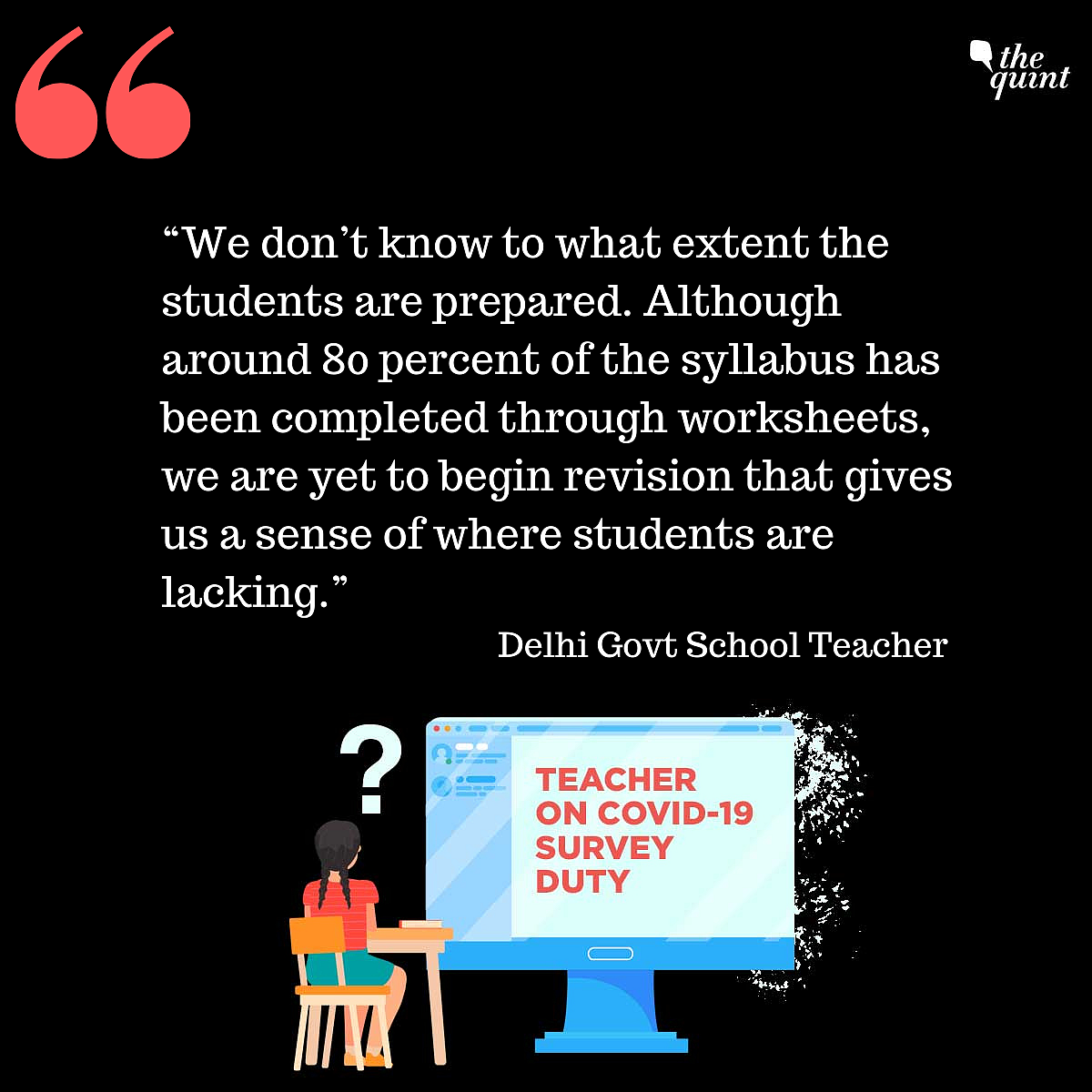 Class 10 Students Suffer as Delhi Govt Puts Teachers on COVID Duty