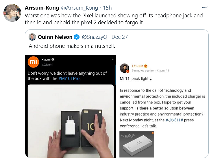 Xiaomi Mocks Apple for No Charger, Gets Trolled for Doing the Same
