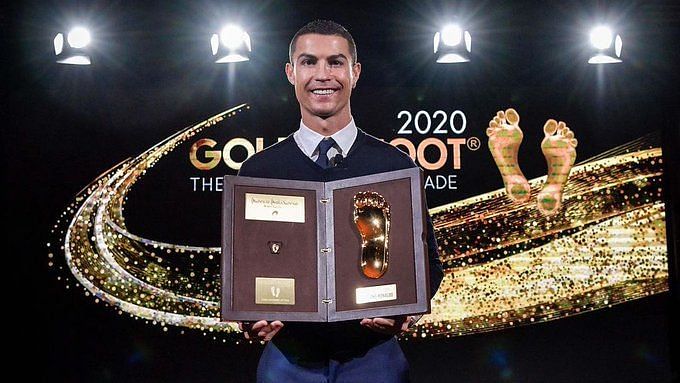 Cristiano Ronaldo Receives Golden Foot Award 