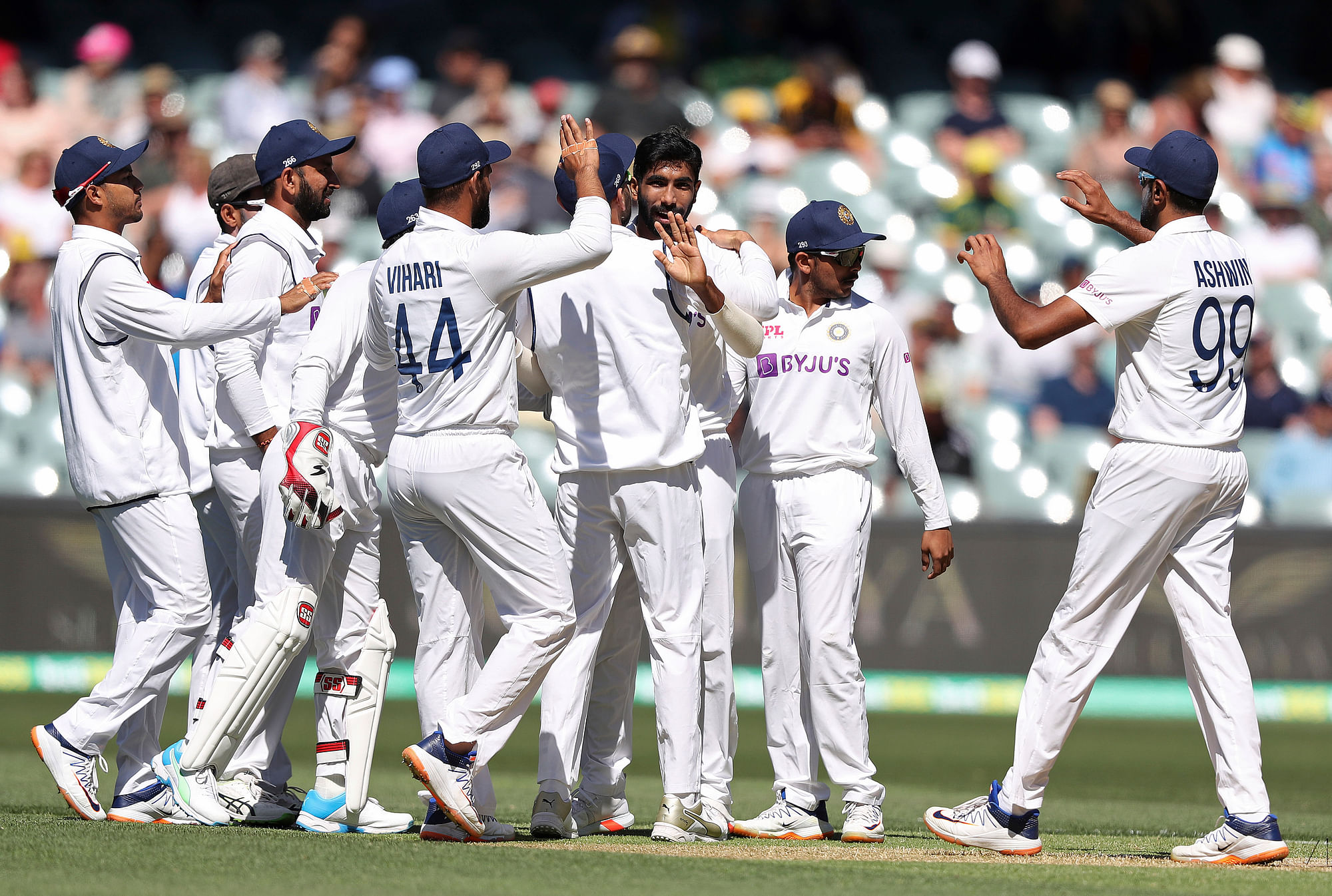 India took a 53-run first innings lead against Australia in Adelaide.&nbsp;