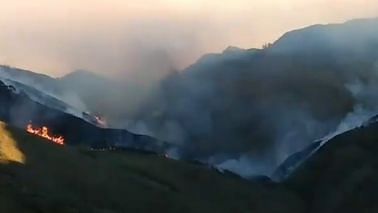 Massive Fire Breaks Out In Dzukou Valley, Manipur-Nagaland border