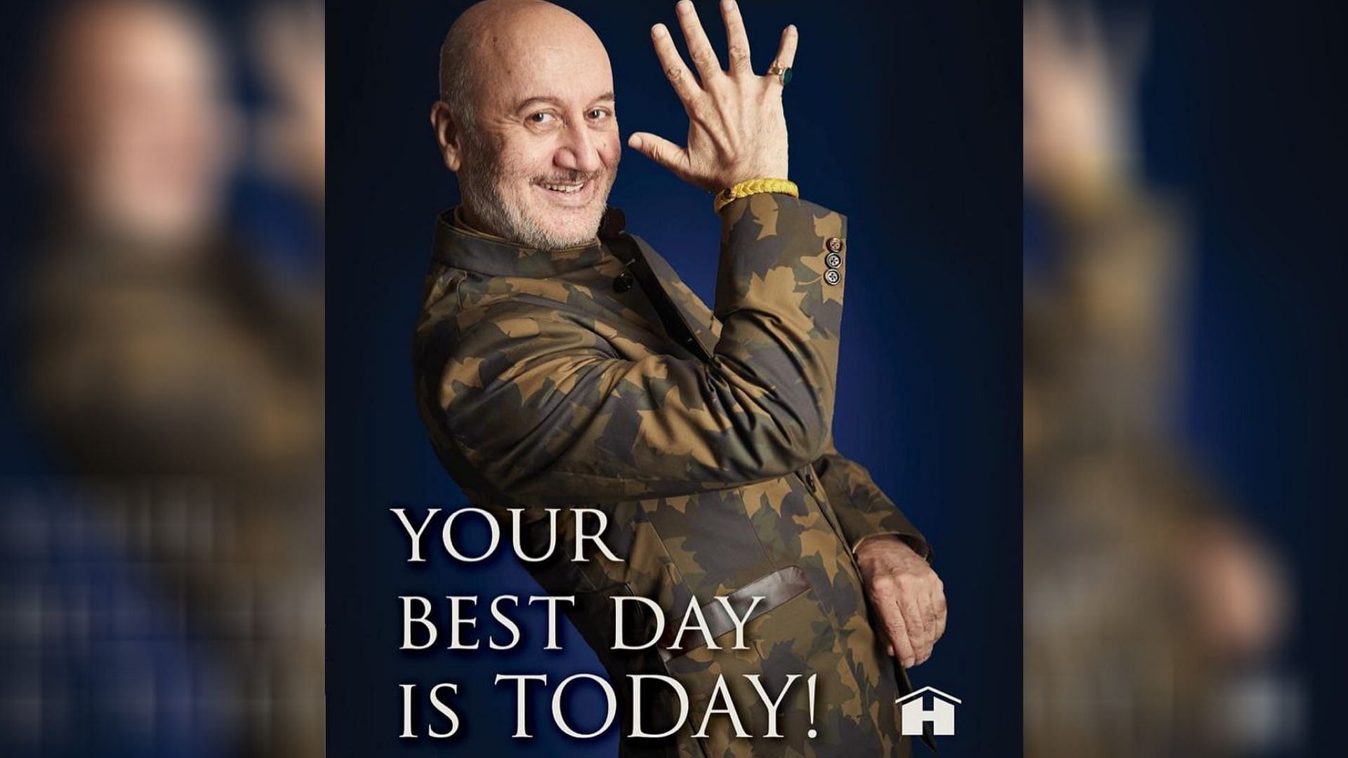 Anupam Kher's new book is called 'Your Best Day Is Today.'