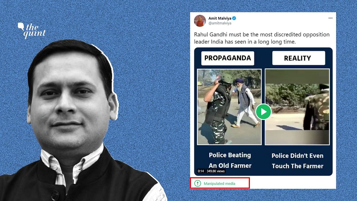 Twitter Labels Malviya’s Post on Farmers’ Protest as ‘Manipulated’