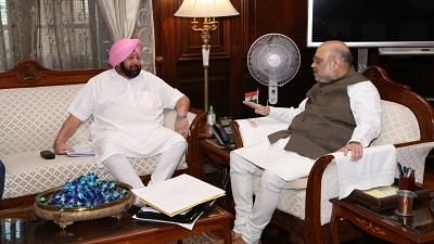 Punjab CM Amarinder Singh with Home Minister Amit Shah. Image used for representation purpose.