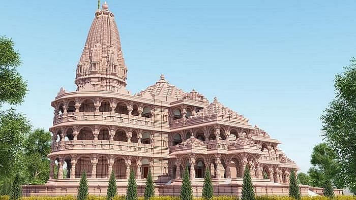 The proposed design of the Ram Temple in Ayodhya.