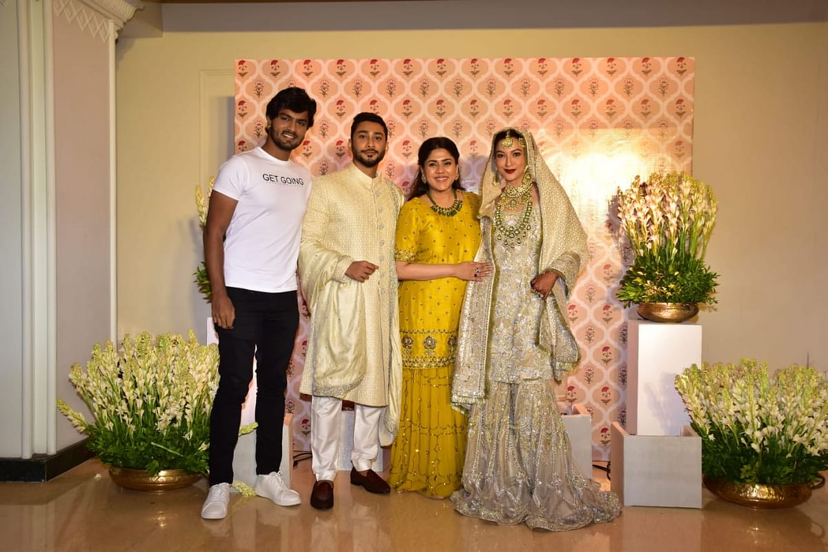 Actor Gauahar Khan gets married to choreographer Zaid Darbar. 