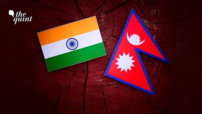 Image of Indian flag (L) and Nepal flag (R) used for representational purposes.