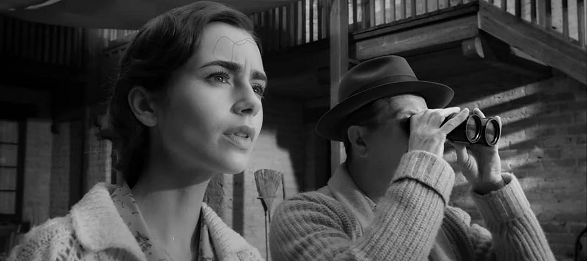 Lily Collins in a still from <i>Mank</i>.