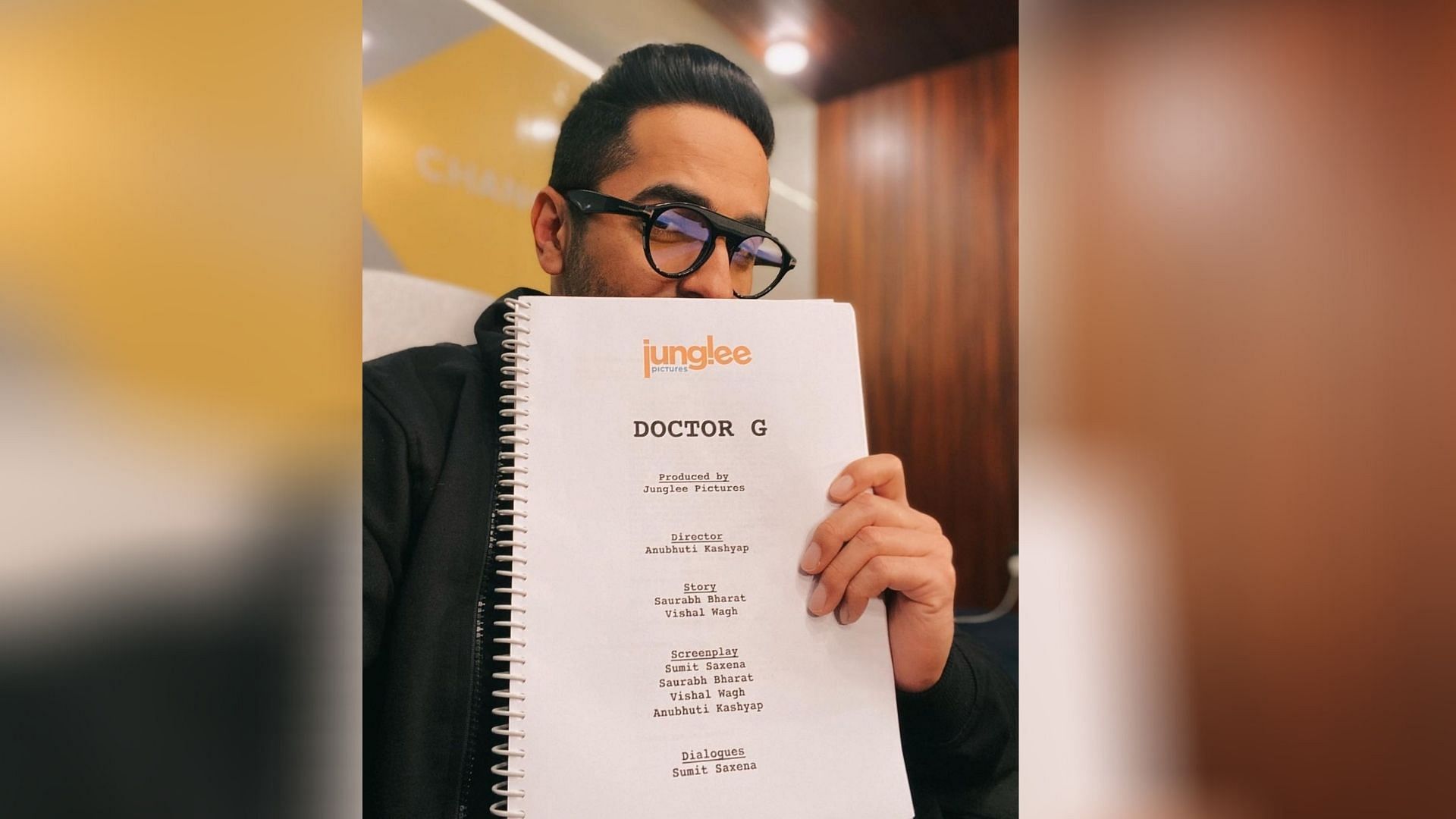 Ayushmann Khurrana with the script of Doctor G.