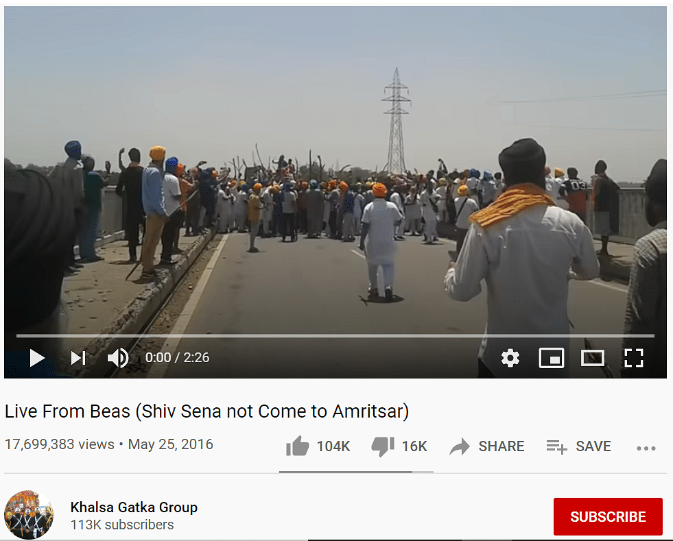 An old video of a rally in Punjab’s Beas has been falsely shared as farmers raising pro-Khalistan slogans.