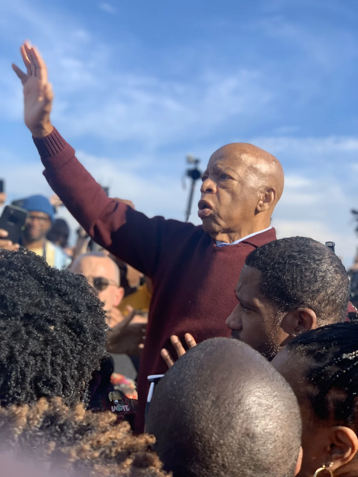 John Lewis was a leader of the civil rights movement in the US that worked to end institutionalised racism in America.
