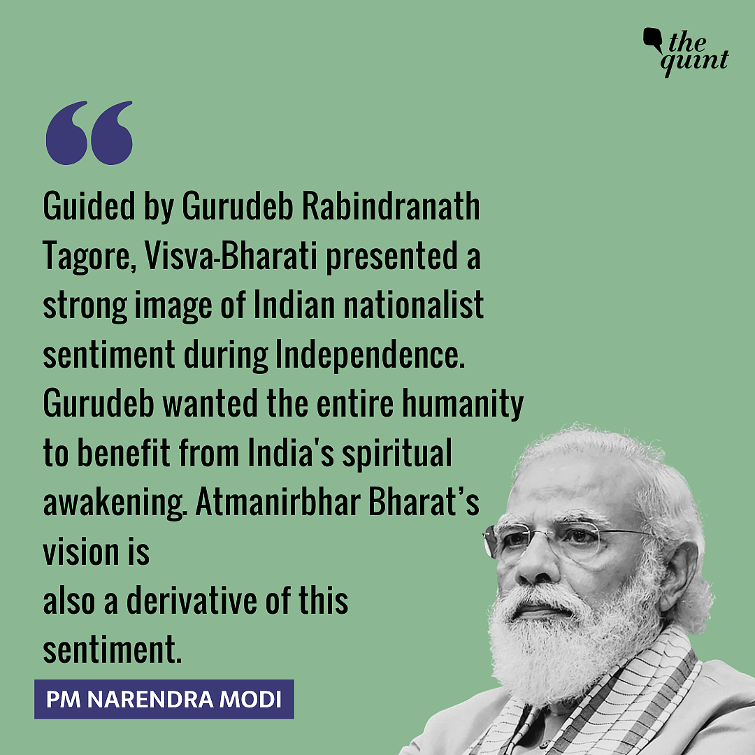 Visva Bharati an Image of Nationalist Sentiment: Modi at Uni
