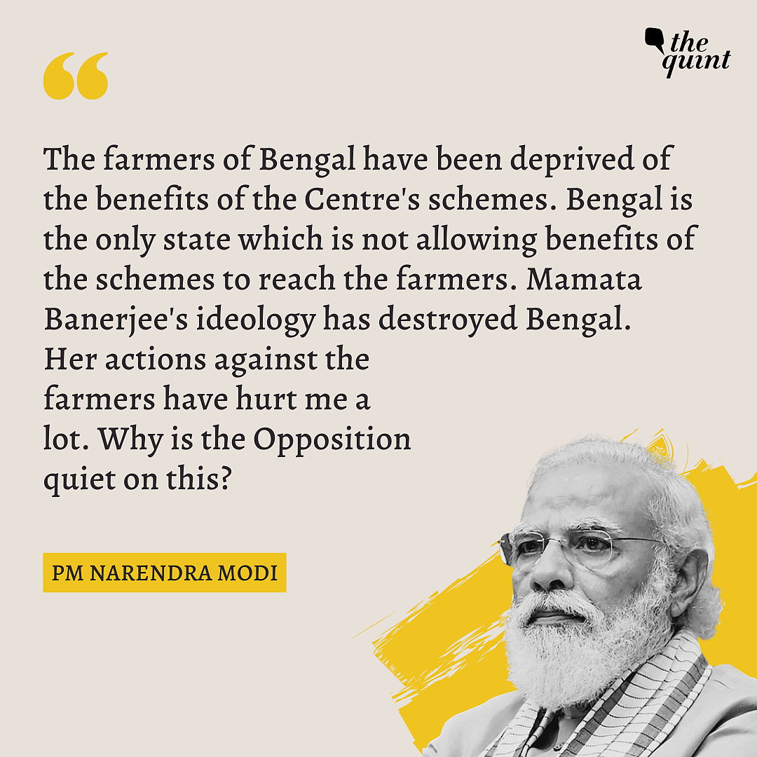 ‘Political Animosity’: Modi Slams Bengal Govt at PM-KISAN Event