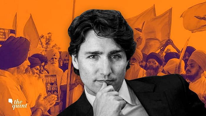 Image of Canadian PM Justin Trudeau and Sikhs in the background, used for representational purposes.