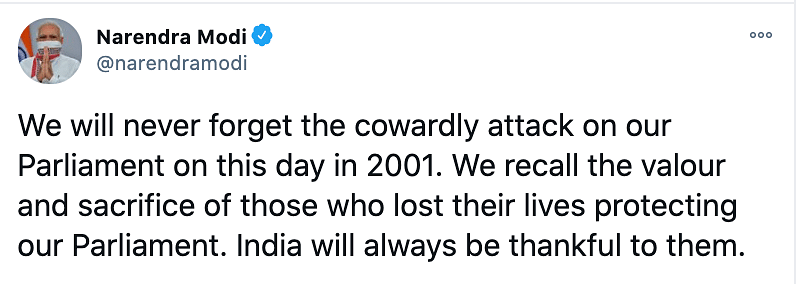 PM Modi said the country will never forget the ‘cowardly attack’. 