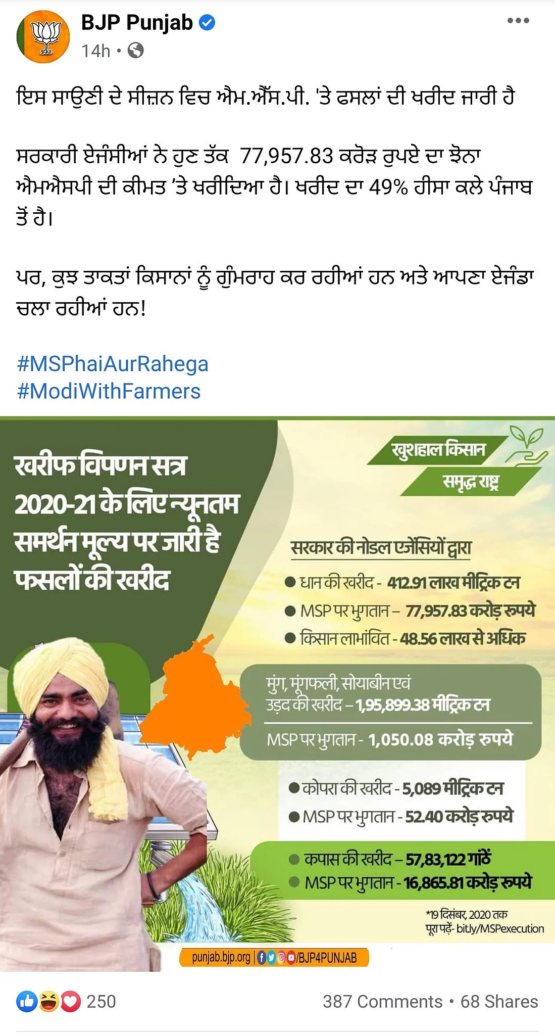 Protester Calls Out BJP for Using His Photo to Promote Farm Laws