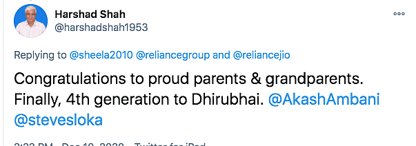 Akash & Shloka Ambani Become Parents to a Boy