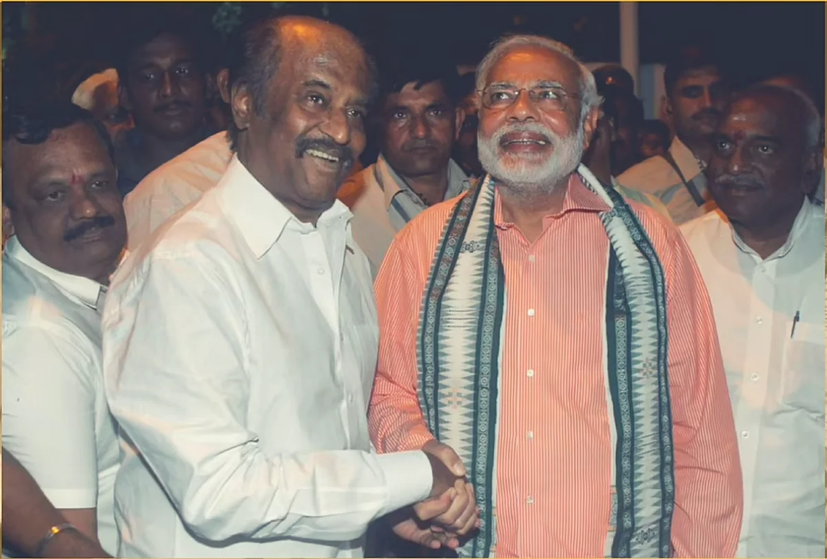 Rajinikanth was a guest at the swearing-in ceremony of PM Narendra Modi during his second term.