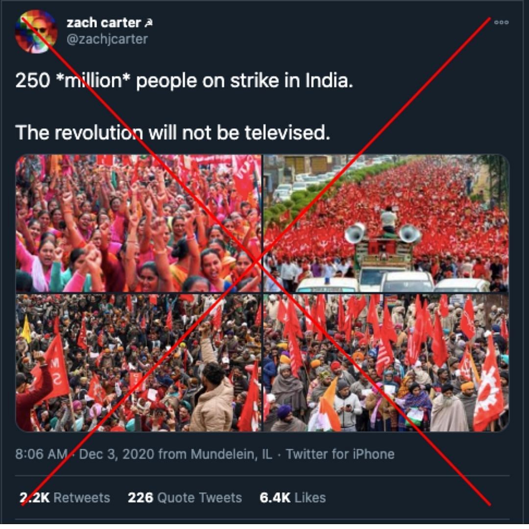The Quint found that all of these images are old and have no connection with the ongoing protests by the farmers.