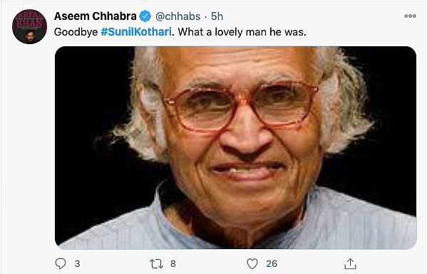 Dance Historian & Padma Shri Awardee Sunil Kothari Passes Away