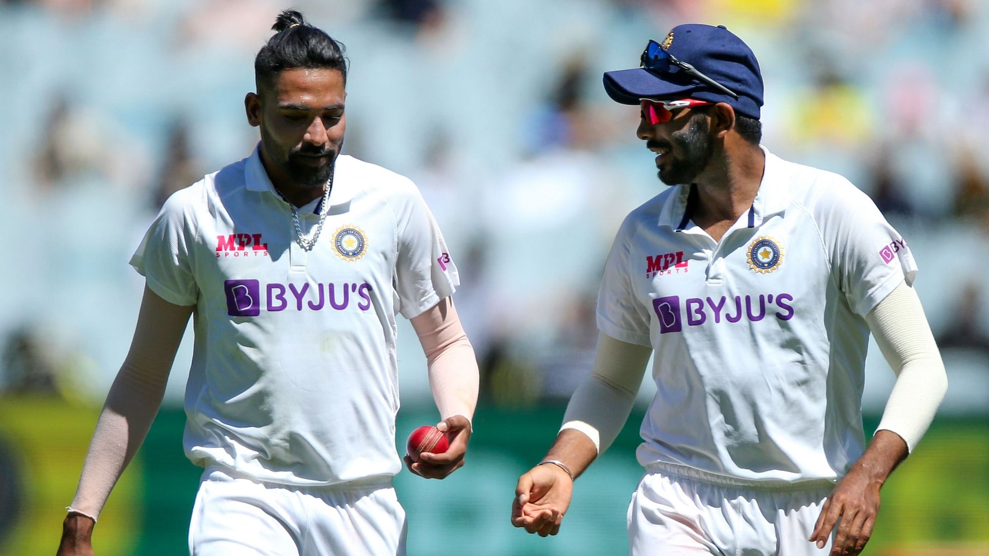 Mohammed Siraj made his Test debut in Melbourne against Australia.&nbsp;