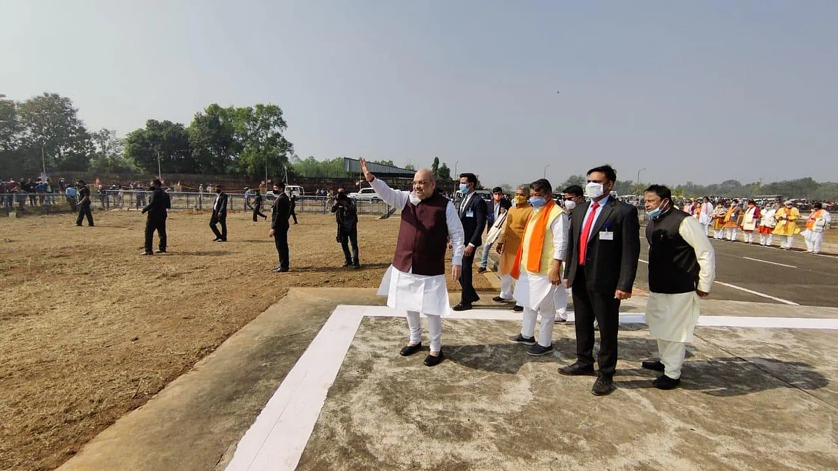 Amit Shah in West Bengal’s Medinipur. 