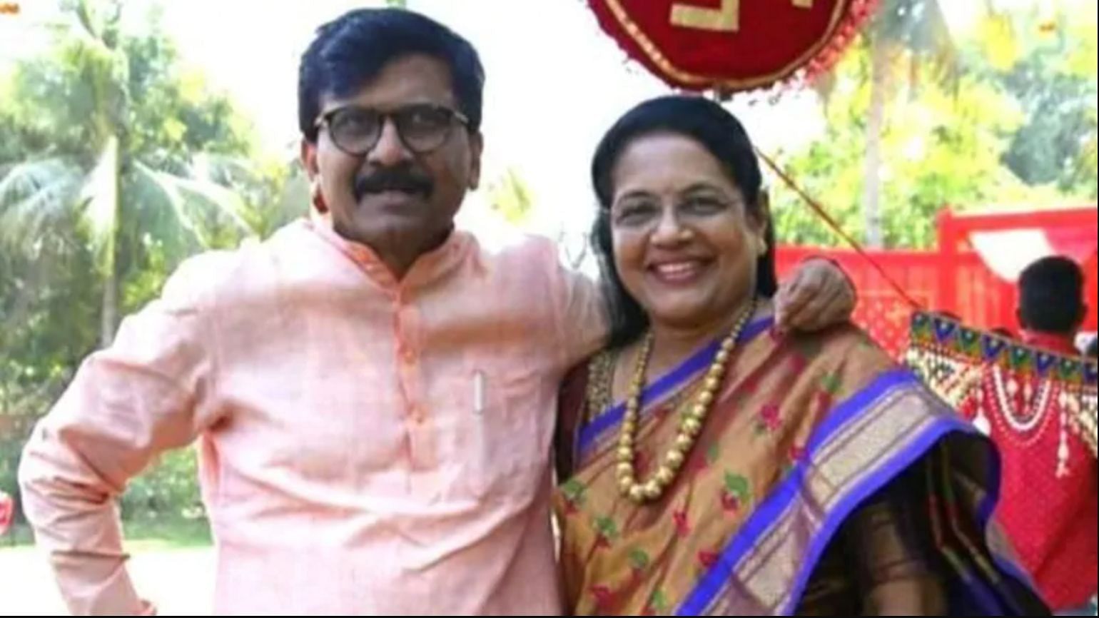 <div class="paragraphs"><p>File photo of Shiv Sena MP Sanjay Raut and wife Varsha Raut.</p></div>