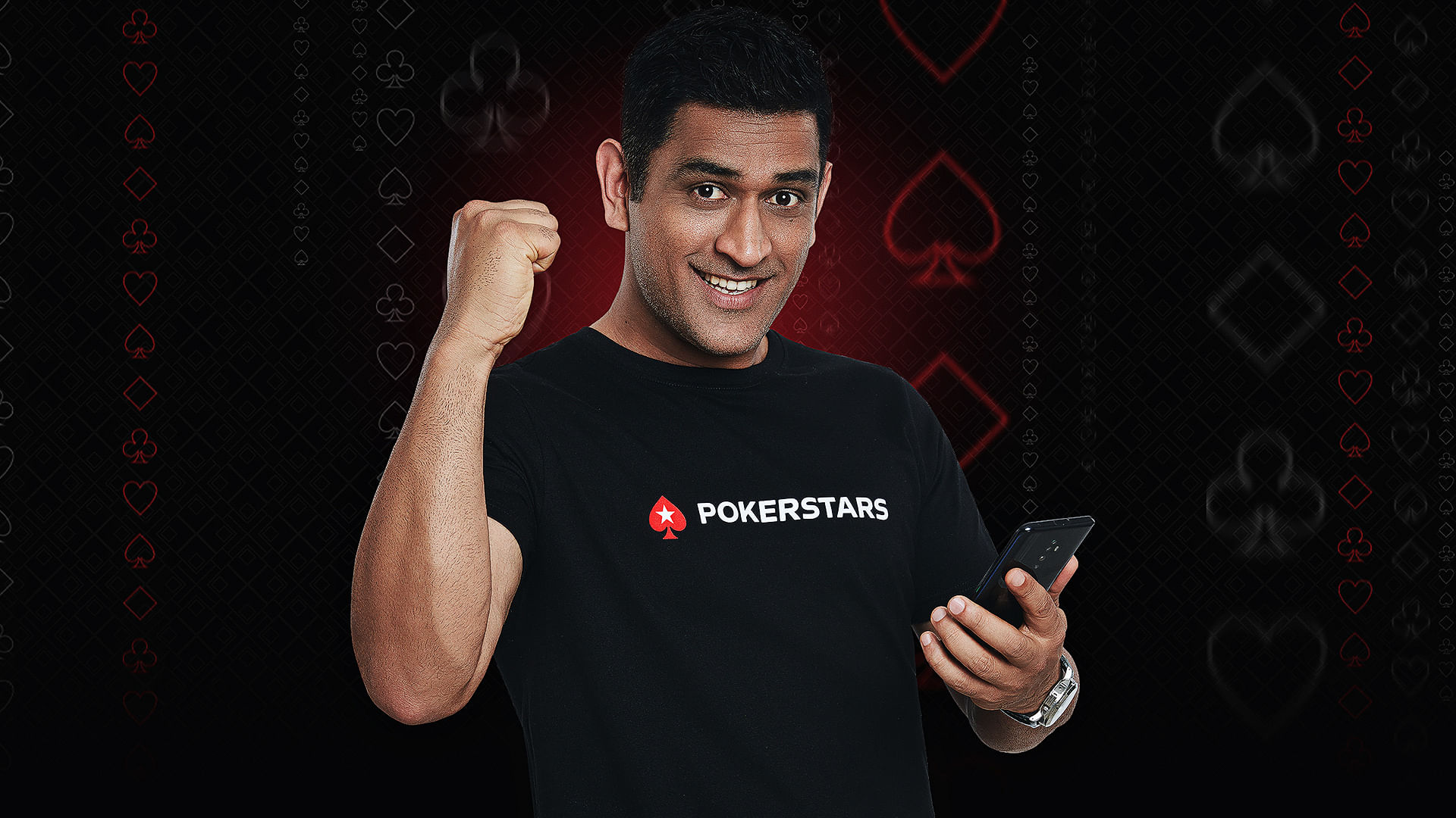 Dhoni took on poker enthusiasts on PokerStars.