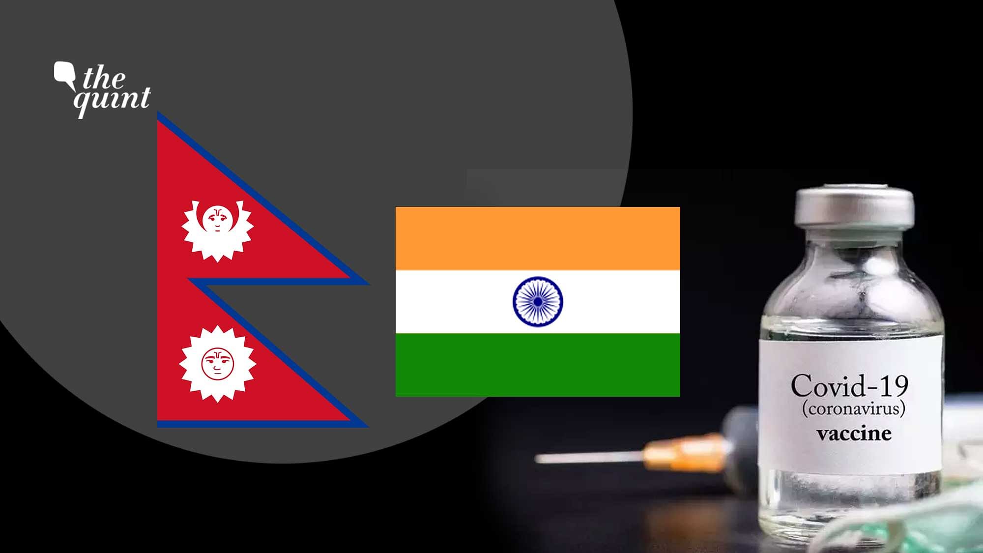 Image of India and Nepal’s flags used for representational purposes.