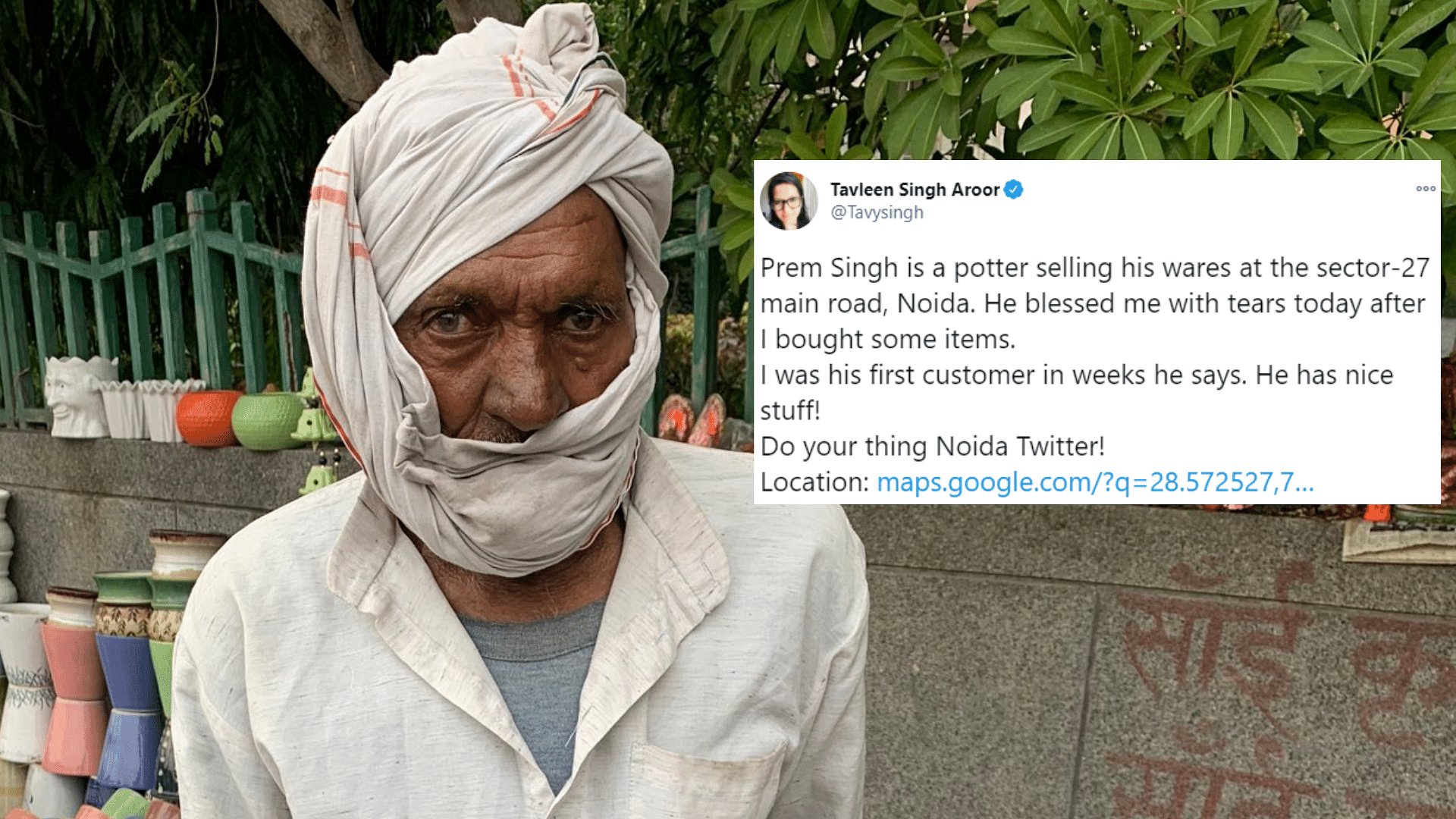 Noida Potter Suffers Loss, Twitter Helps Him Get Back on His Feet