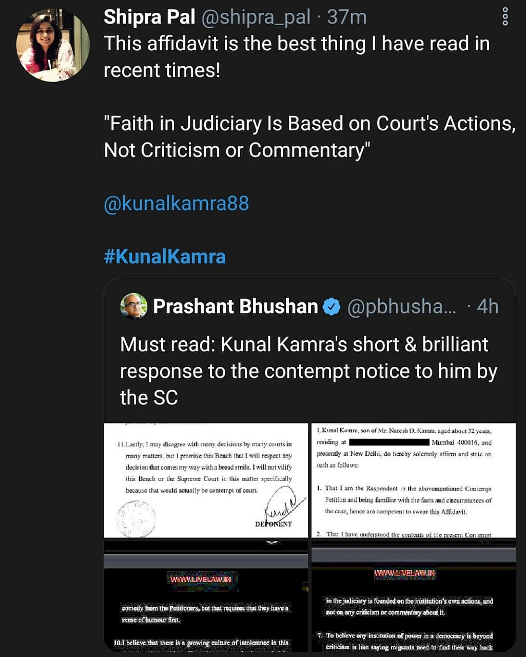 Twitter Divided on Kunal Kamra's Reply to SC's Contempt Notice