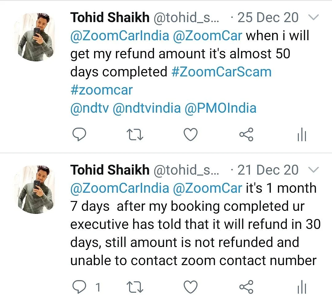 ‘50 Days Since, How Long Will Zoomcar Take to Process Refunds?’