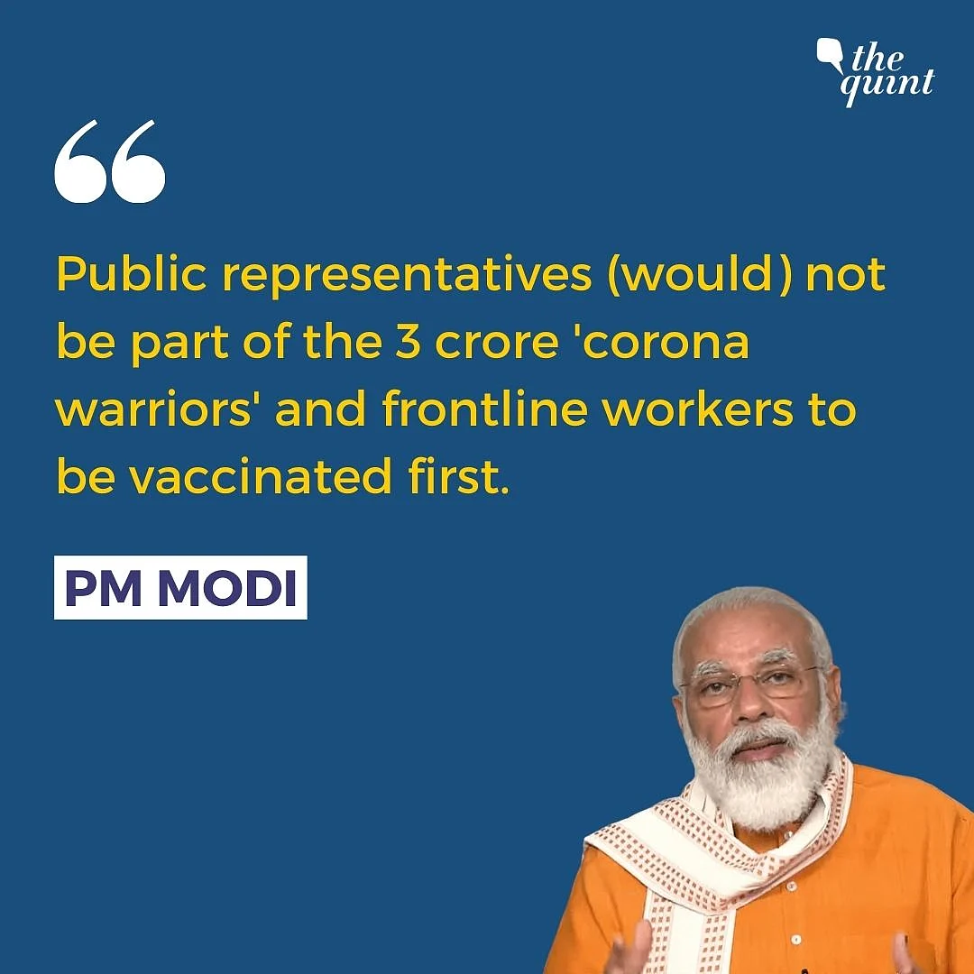 Centre to Bear Expenses for 1st Phase COVID Vaccination: PM to CMs