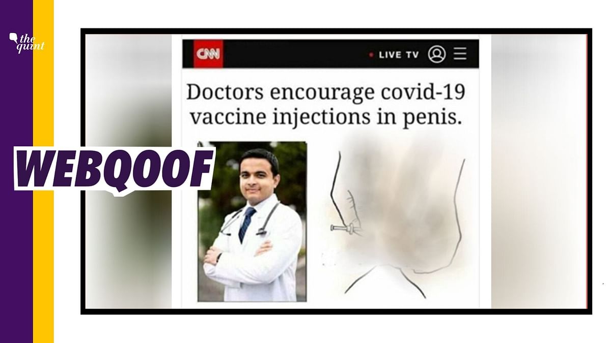 Altered CNN Image Falsely Claims COVID Jab To Be Injected in Penis