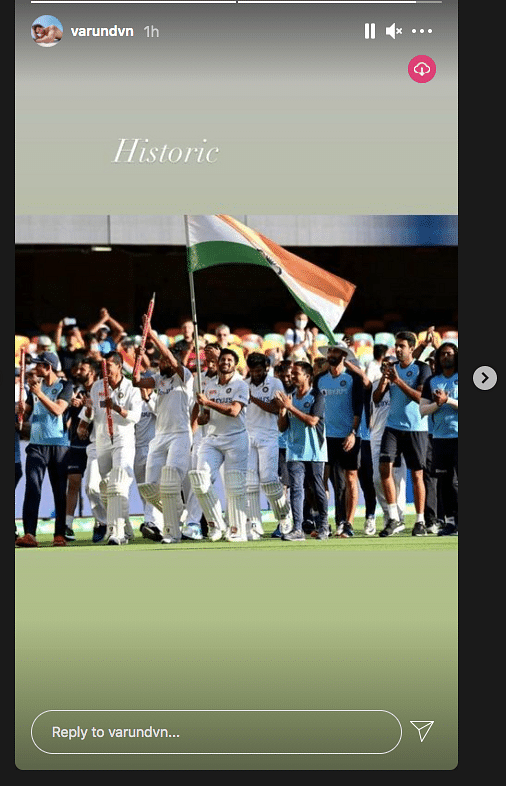 India's historic 2-1 series win against Australia has Bollywood overjoyed. 