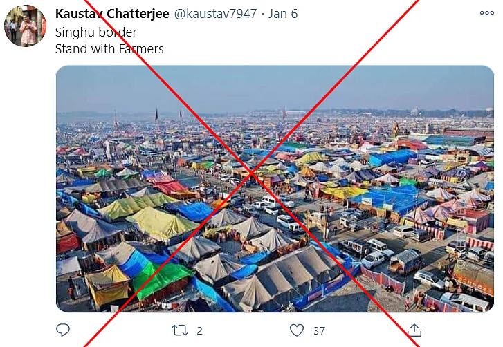 Old Images of Tents at Kumbh Mela Shared Amid Farmers’ Protest