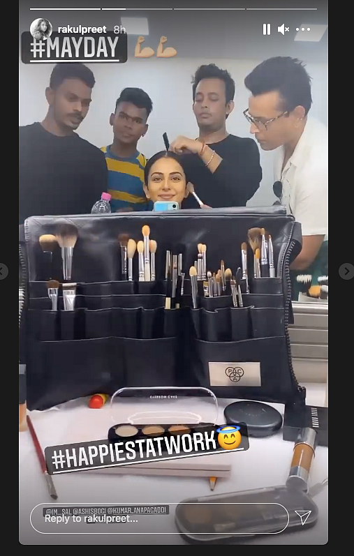 Happiest at Work: Rakul Preet Singh Resumes Shoot for 'MayDay'