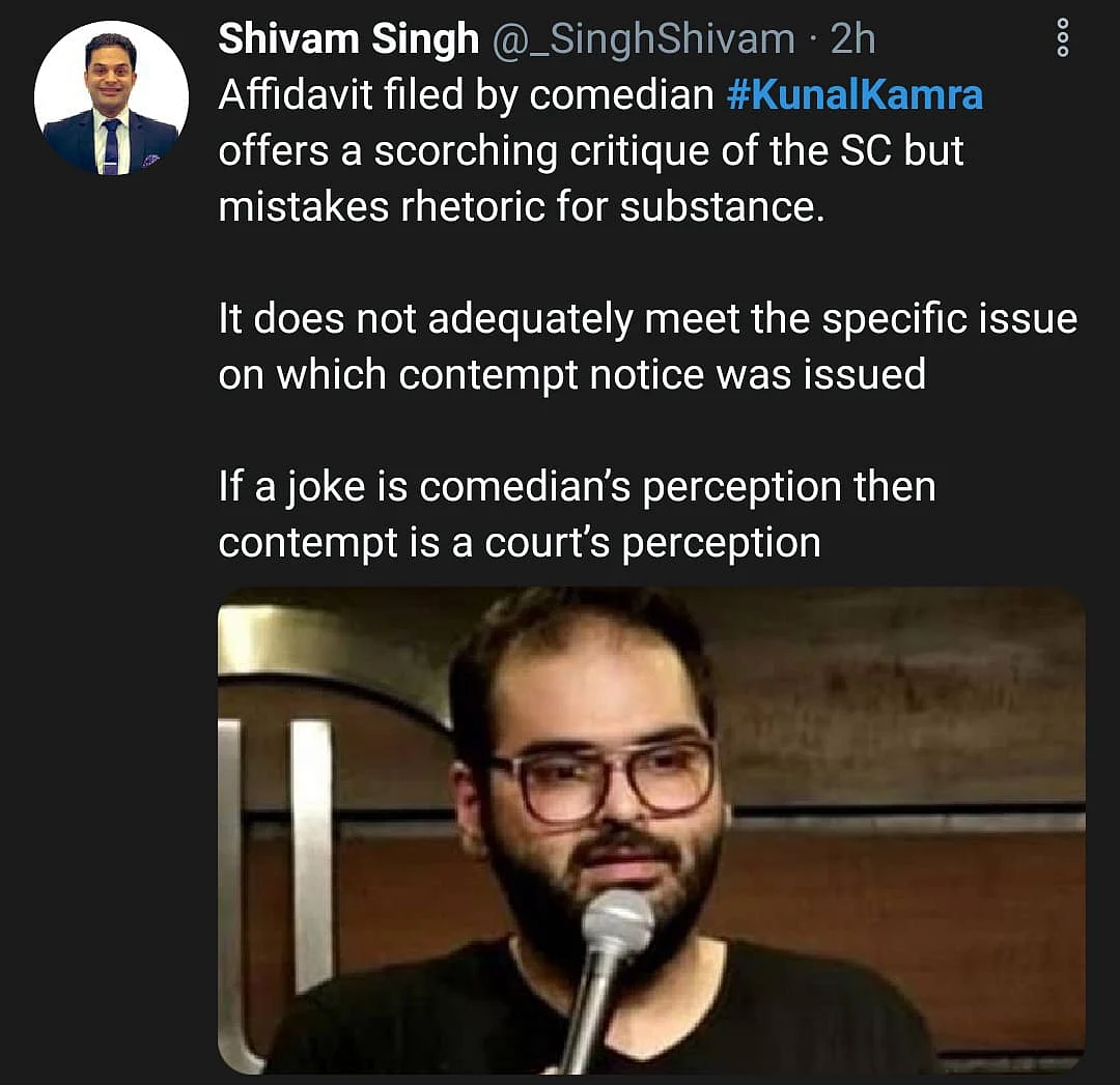 Twitter Divided on Kunal Kamra's Reply to SC's Contempt Notice