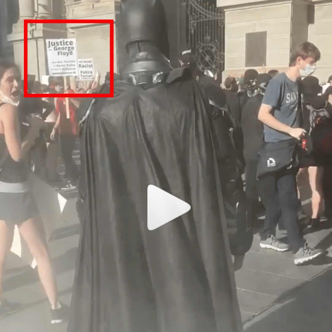 A video from the anti-racism protests in Philadelphia from last year has been revived as a recent one.