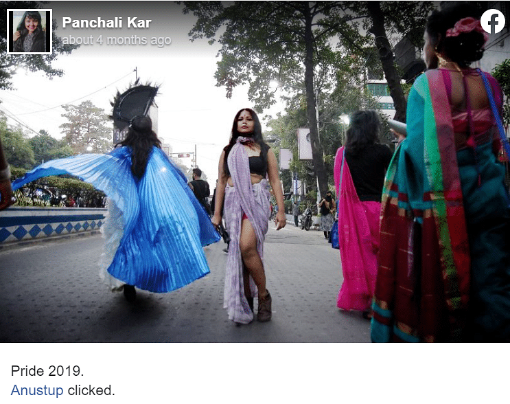 The viral image is from Kolkata’s pride walk in 2019 and is not affiliated to JNU in anyway.