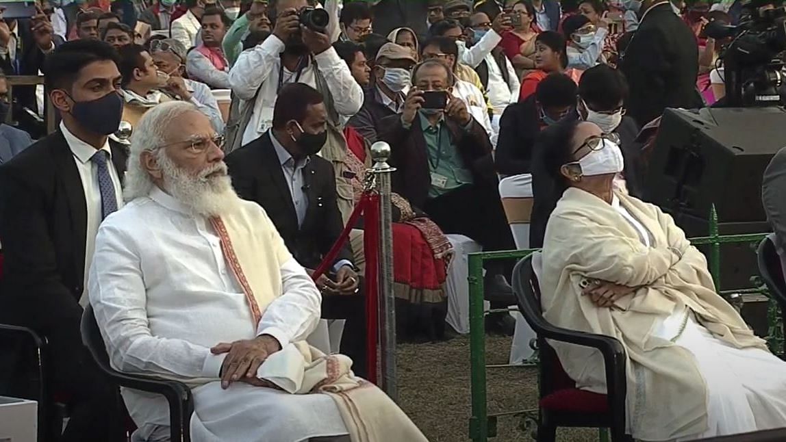 On 23 January, the Prime Minister and the Chief Minister shared a stage at Kolkata’s Victoria Memorial at a Union government-organised event, to mark the 125th birth anniversary of Netaji Subhash Chandra Bose.