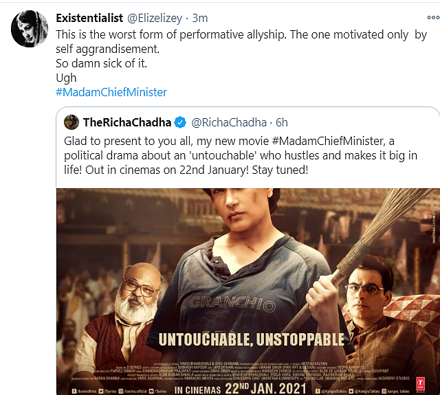 Casual Casteism: Twitter Criticises ‘Madam Chief Minister’ Poster