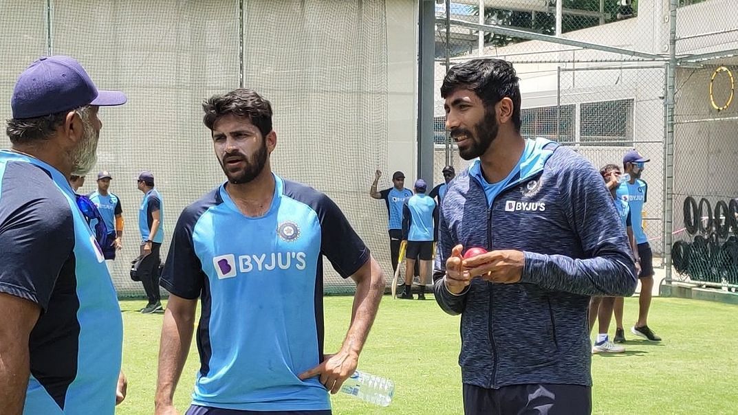 Jasprit Bumrah joined the Indian team at the training session on Wednesday.