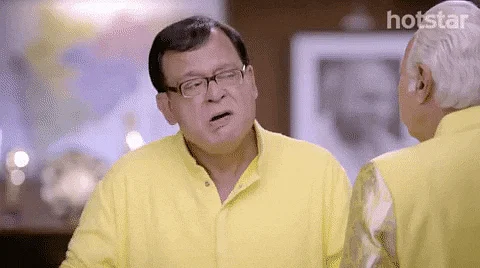 My reaction when I hear <i>zamindaars,</i> the stork and the mangoose talk to Balram in English. 
