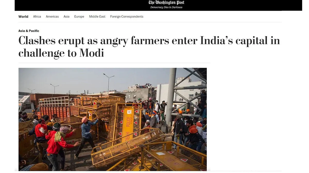 ‘Modi Challenged’: How Int’l Media Covered Delhi Farmers’ Unrest