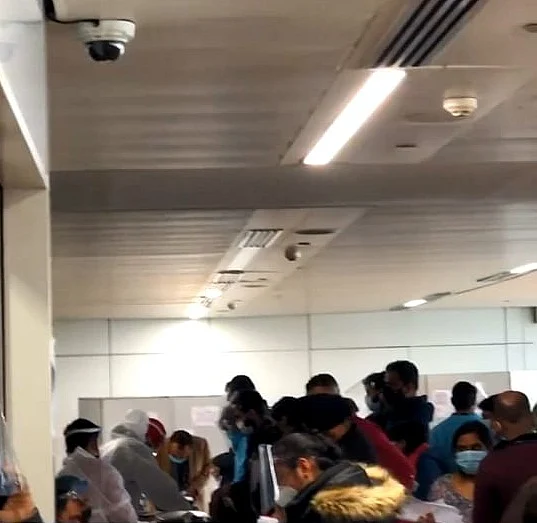 RT-PCR tests for passengers who landed from UK.