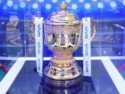 Indian Premier League (IPL) trophy.&nbsp;