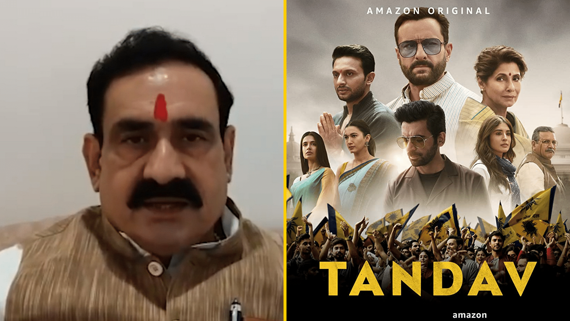MP home minister Narottam Mishra  has said the government will take action against <i>Tandav</i> for hurting religious sentiments.
