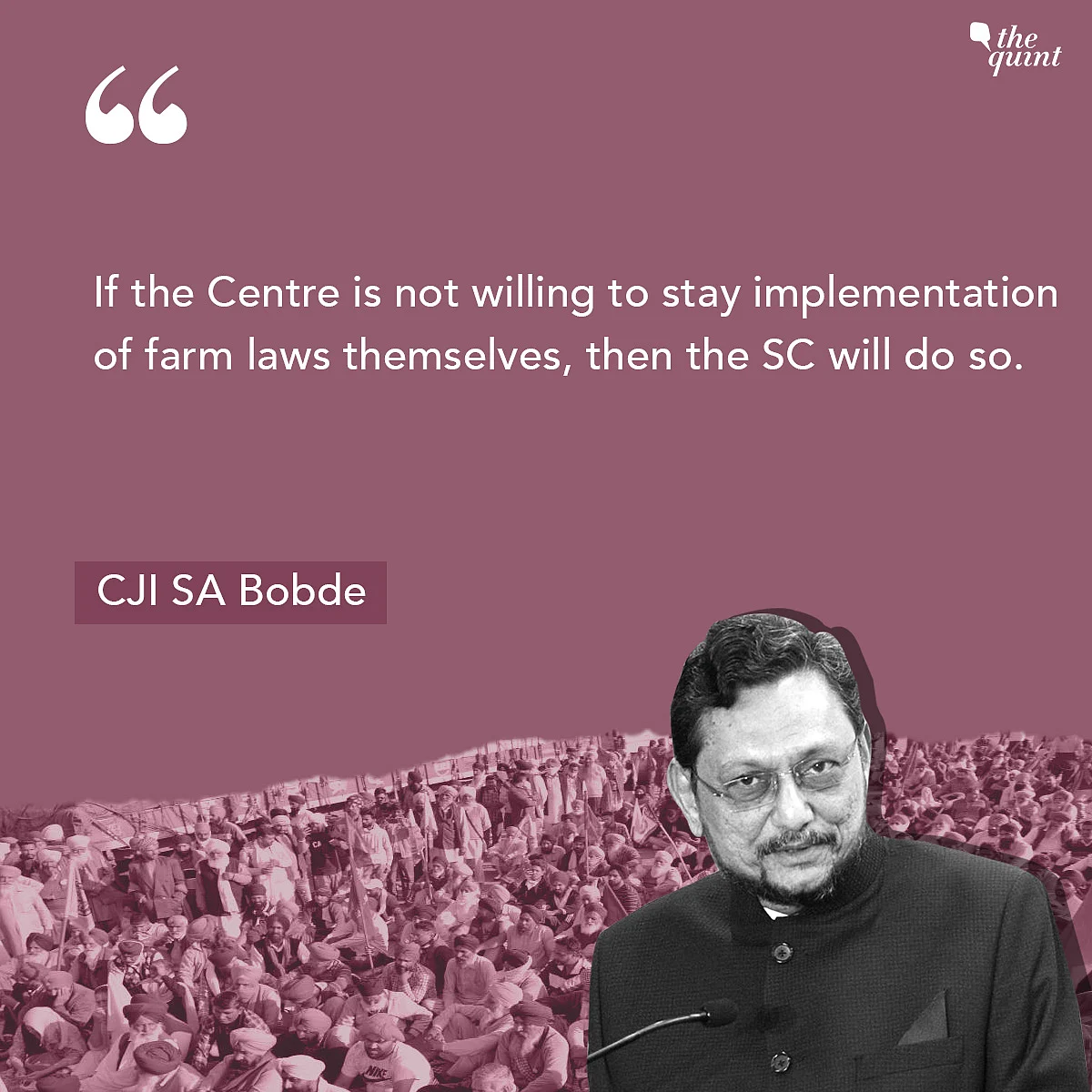 SC ‘Extremely Disappointed’ With Centre on Farmers’ Protests: CJI