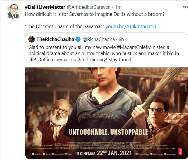 Casual Casteism: Twitter Criticises ‘Madam Chief Minister’ Poster